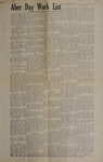 Aber Day Work List, 1926