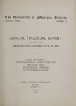 Annual Financial Report, 1918-1919