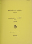 Financial Report of the Controller, 1956-1957