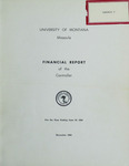 Financial Report of the Controller, 1965-1966 by University of Montana (Missoula, Mont. : 1965-1994)