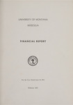 Financial Report, 1972-1973 by University of Montana (Missoula, Mont. : 1965-1994)