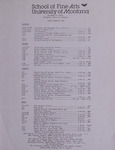 School of Fine Arts Calendar of Events, Winter Quarter 1990