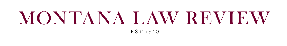 Montana Law Review