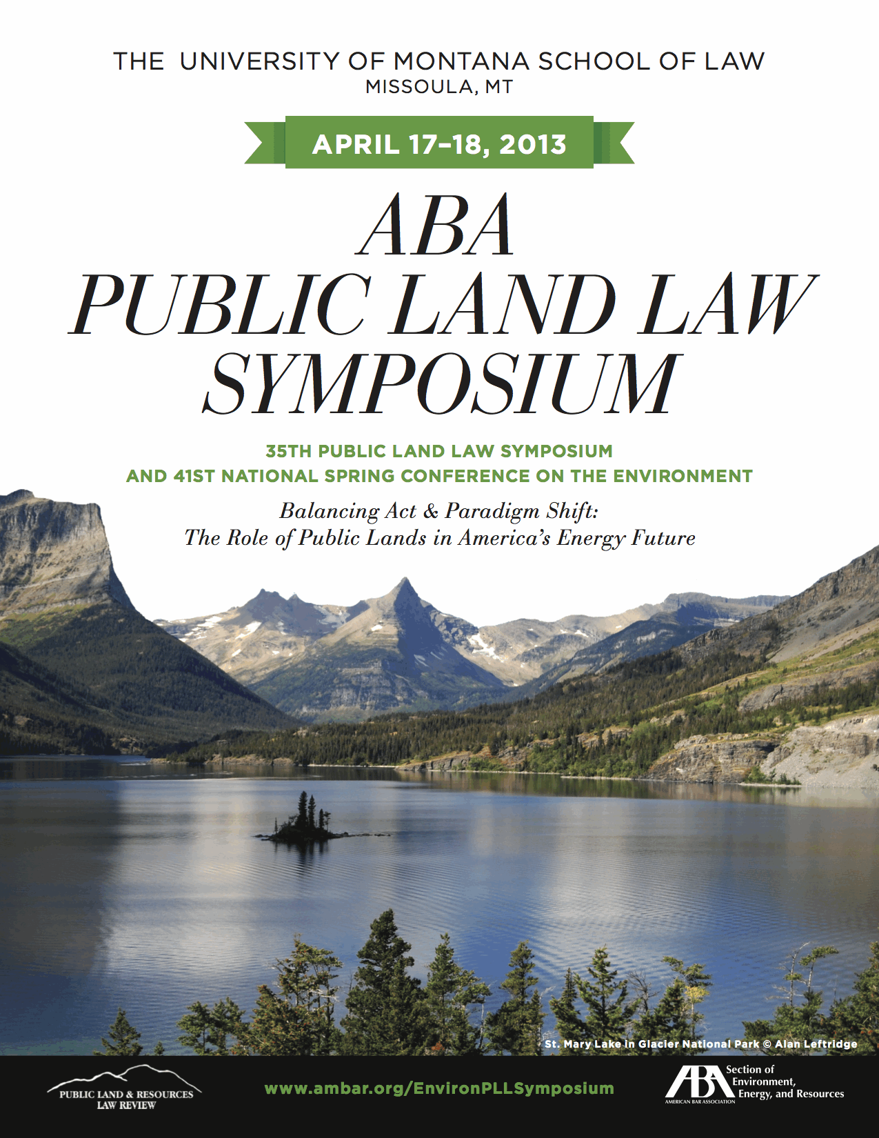 35th Public Land Law Conference: April 17th & 18th, 2013