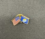 862(XV_i):058 - United States and Montana Flag Pin