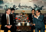 Max Baucus and Chinese officials by Creator unknown