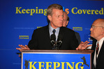Max Baucus at CHIP press conference by Creator unknown