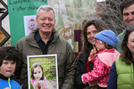 Max Baucus with Bozeman Stroller Brigade by Creator unknown