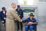 Max Baucus and Big Sky Honor Flight participant Howard Largent by Creator unknown