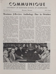 Communique, 1971 by University of Montana (Missoula, Mont. : 1965-1994). School of Journalism