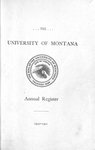 1900-1901 Course Catalog by University of Montana (Missoula, Mont. : 1893-1913). Office of the Registrar