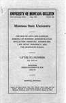 1941-1942 Course Catalog by Montana State University (Missoula, Mont.). Office of the Registrar