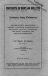 1942-1943 Course Catalog by Montana State University (Missoula, Mont.). Office of the Registrar