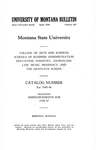 1945-1946 Course Catalog by Montana State University (Missoula, Mont.). Office of the Registrar