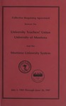 University Faculty Association Collective Bargaining Agreement, 1983-1987 by University of Montana (Missoula, Mont. : 1965-1994). University Faculty Association