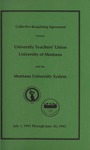 University Faculty Association Collective Bargaining Agreement, 1991-1993 by University of Montana (Missoula, Mont. : 1965-1994). University Faculty Association