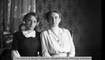 Mary and her sister Eva at home in Horse Plains by Mary Helterline Flynn