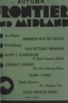 Frontier and Midland, Autumn 1934 by Harold G. Merriam