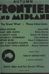Frontier and Midland, Autumn 1936