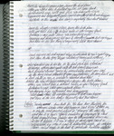 Notebook entry dated September 10, 2002 by Patricia Goedicke