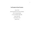 In Pursuit of Just Practice by Alison Ward
