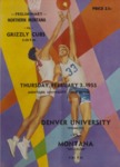 Grizzly Basketball Game Day Program, February 3, 1955