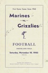 Grizzly Football Game Day Program, November 10, 1945