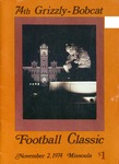 Grizzly Football Game Day Program, November 2, 1974
