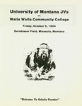 Grizzly Football Game Day Program, October 5, 1984 by University of Montana (Missoula, Mont. : 1965-1994). Athletics Department
