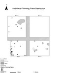 Supplemental Figure 2.4. Biface thinning flake distribution on IIa by Anna Marie Prentiss, Ethan Ryan, Ashley Hampton, Kathryn Bobolinksi, Pei-Lin Yu, Matthew Schmader, and Alysha Edwards