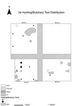 Supplemental Figure 2.9. Hunting-butchering tool distribution on IIa by Anna Marie Prentiss, Ethan Ryan, Ashley Hampton, Kathryn Bobolinksi, Pei-Lin Yu, Matthew Schmader, and Alysha Edwards