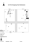 Supplemental Figure 5.7. Knapping tool distribution on IId by Anna Marie Prentiss, Ethan Ryan, Ashley Hampton, Kathryn Bobolinksi, Pei-Lin Yu, Matthew Schmader, and Alysha Edwards