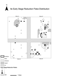 Supplemental Figure 6.3. Early stage reduction flake distribution on IIe by Anna Marie Prentiss, Ethan Ryan, Ashley Hampton, Kathryn Bobolinksi, Pei-Lin Yu, Matthew Schmader, and Alysha Edwards