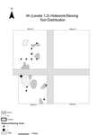 Supplemental Figure 9.10. Hide working/sewing tool distribution on IIh by Anna Marie Prentiss, Ethan Ryan, Ashley Hampton, Kathryn Bobolinksi, Pei-Lin Yu, Matthew Schmader, and Alysha Edwards