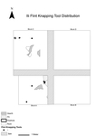 Supplemental Figure 10.6. Knapping tool distribution on IIi by Anna Marie Prentiss, Ethan Ryan, Ashley Hampton, Kathryn Bobolinksi, Pei-Lin Yu, Matthew Schmader, and Alysha Edwards