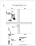 Supplemental Figure 12.13. Distribution of ungulate specimens on IIk by Anna Marie Prentiss, Ethan Ryan, Ashley Hampton, Kathryn Bobolinksi, Pei-Lin Yu, Matthew Schmader, and Alysha Edwards