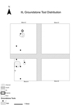 Supplemental Figure 13.10. Groundstone tool distribution on IIl by Anna Marie Prentiss, Ethan Ryan, Ashley Hampton, Kathryn Bobolinksi, Pei-Lin Yu, Matthew Schmader, and Alysha Edwards