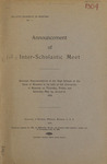 Interscholastic Meet Announcement, 1904 by University of Montana (Missoula, Mont.: 1893-1913). Interscholastic Committee