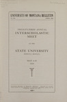 Interscholastic Meet Announcement, 1924 by State University of Montana (Missoula, Mont.). Interscholastic Committee