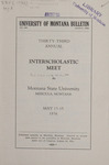 Interscholastic Meet Announcement, 1936 by Montana State University (Missoula, Mont.). Interscholastic Committee