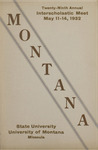 Interscholastic Meet Program, 1932 by State University of Montana (Missoula, Mont.). Interscholastic Committee