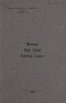 Montana High School Debating League Announcement, 1906-1907