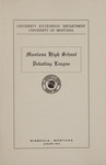 Montana High School Debating League Announcement, 1914-1915