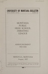 Montana Public High School Debating League Announcement, 1927-1928