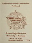 Lady Griz Basketball Program, March 18, 1984 by University of Montana (Missoula, Mont. : 1965-1994). Athletics Department