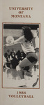 Lady Griz Volleyball Media Guide, 1986