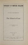 The School of Law Announcements for 1932-1933