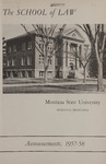The School of Law Announcements, 1957-1958