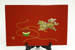 M2005-016: Lacquer Panel of Lion and Ball