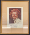 M2013-006: Framed autographed photograph of Betty Ford